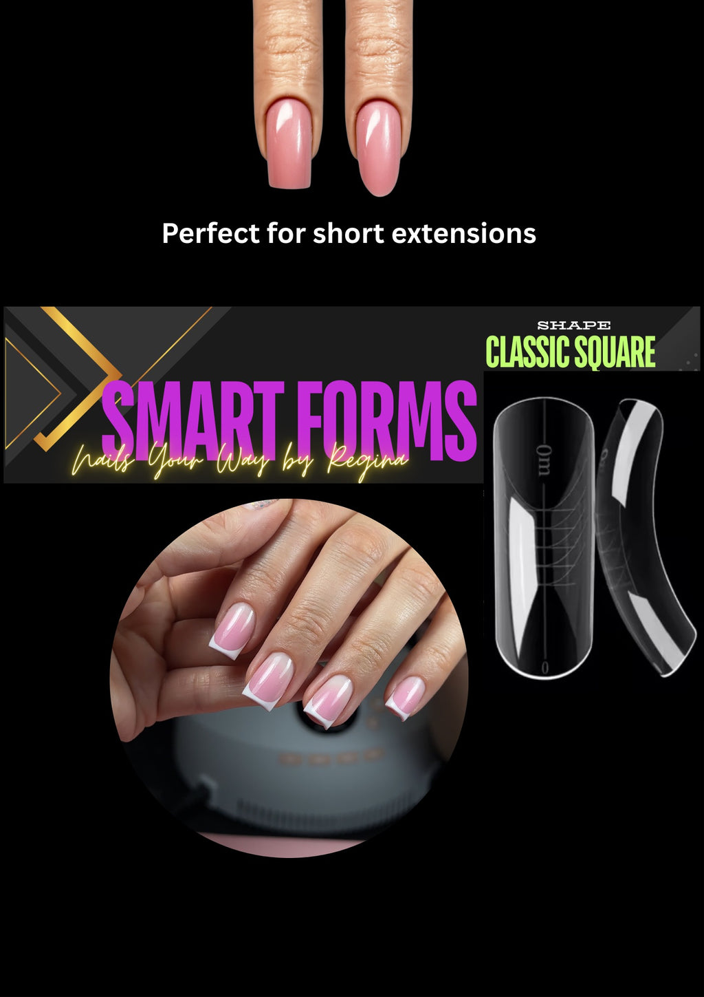 Smart Nail Dual Forms classic square