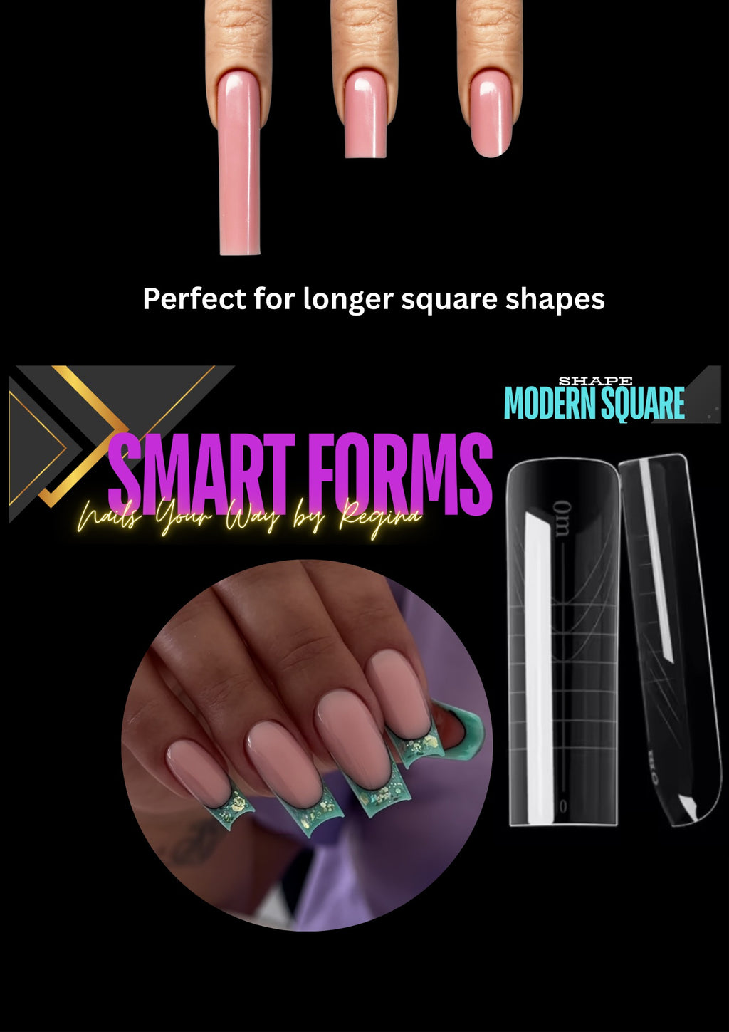 4 shapes of dual forms with free silicone molds