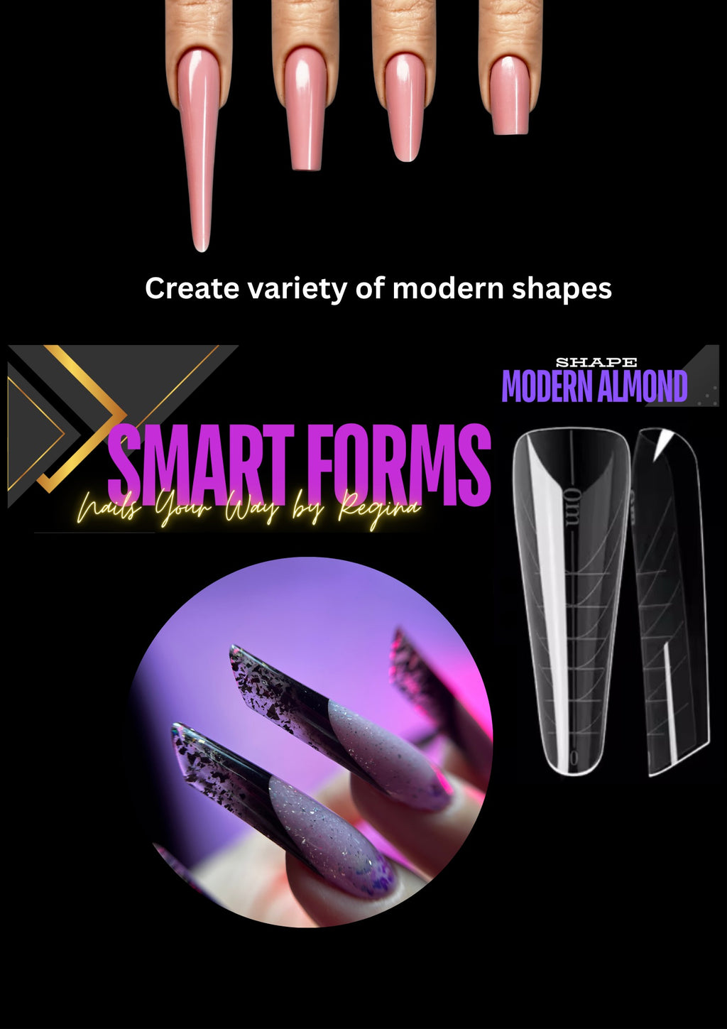 4 shapes of dual forms with free silicone molds