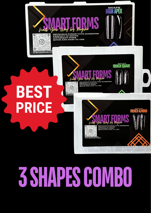 3 Shapes Combo- French Almond/ French Square/ High Apex